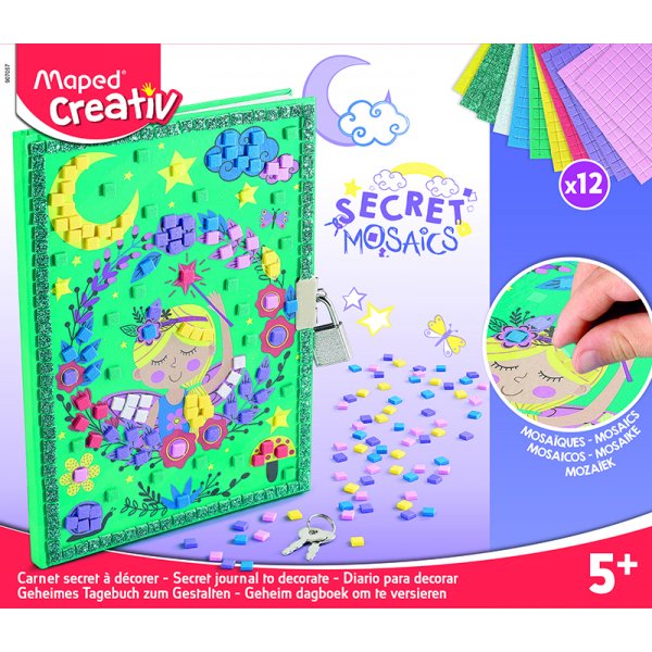 Mosaik-Set - Maped - Geheimes Mosaik-Tagebuch (ab 5 Jahren)