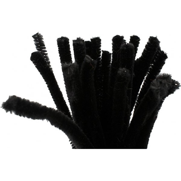 Pfeifenreiniger - 9 mm - schwarz - 25 Stk