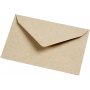Recycelter Umschlag - Natur - 7,8 x 11,5 cm - 50 Stk