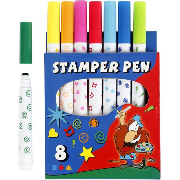 Stempeltinte - gemischte Farben - 8 Stk Stempeltinte - gemischte Farben - 8 Stk