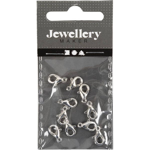 Karabiner - versilbert - 10 Stk Karabiner - versilbert - 10 Stk