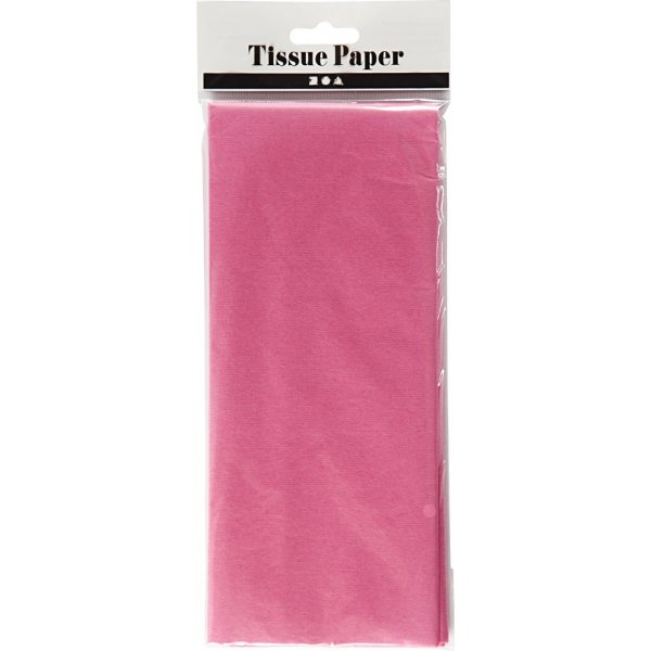 Seidenpapier - rosa - 50 x 70 cm - 14 g - 10 Blatt Seidenpapier - rosa - 50 x 70 cm - 14 g - 10 Blatt