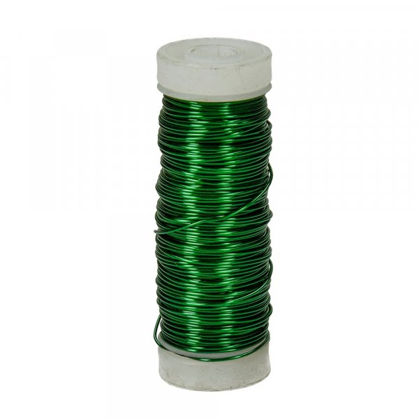 Kupferdraht  0,50 mm - grn metallic 25 m