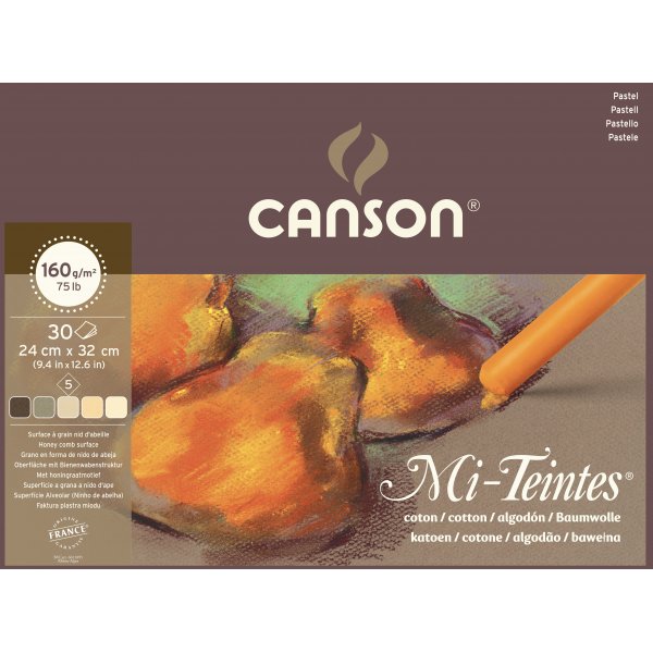 Canson Mi-Teintes Pastellpapier Terre 160g - 24x32 cm