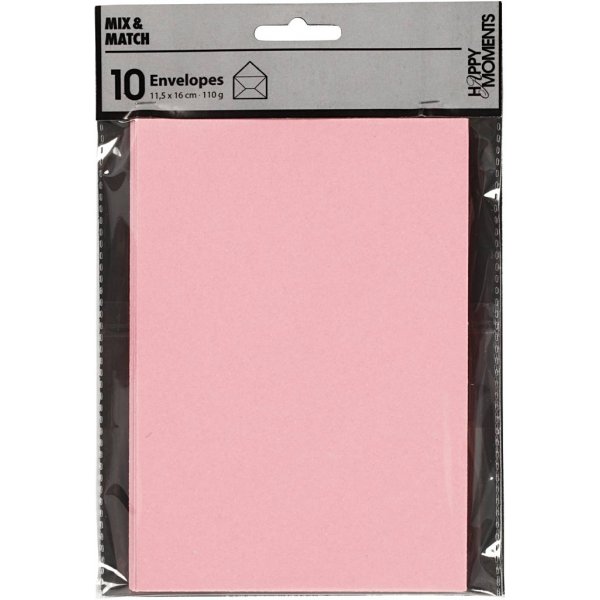 Umschlag - hellrot - 11,5 x 16 cm - 10 Stk Umschlag - hellrot - 11,5 x 16 cm - 10 Stk