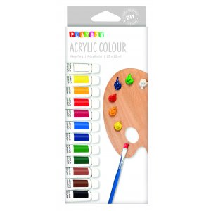 Acrylfarben-Set verschiedene Farben - 12 x 12 ml