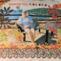 Kundenbild Bord�re mit Pailletten - 2-farbig, Blumen - Orange
