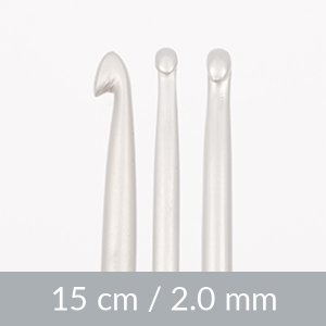 Häkelnadel - Aluminium - 15 cm - verschiedene Größen Häkelnadel - Aluminium - 15 cm - verschiedene Größen