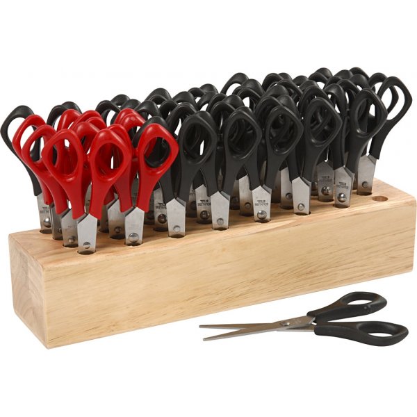 Schulschere mit Halter - rund Schulschere mit Halter - rund