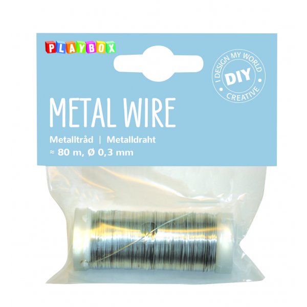 Metalldraht 80 m - Gold und Silber Metalldraht 80 m - Gold und Silber