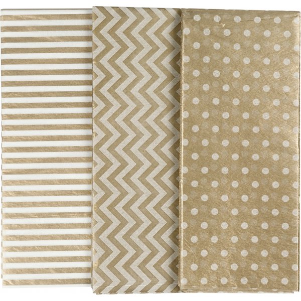 Seidenpapier - Gold - 50 x 70 cm - 17 g - 6 Blatt Seidenpapier - Gold - 50 x 70 cm - 17 g - 6 Blatt