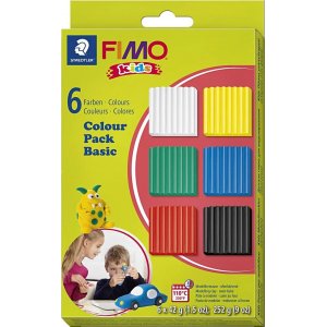 FIMO® Kids Clay - Standardfarben - 6 x 42 g FIMO® Kids Clay - Standardfarben - 6 x 42 g