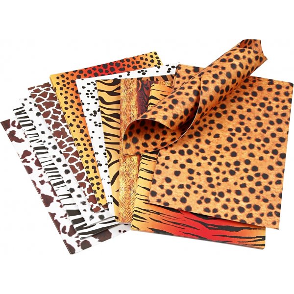 Gemusterter Karton - Tiere - A4 - 10 Blatt Gemusterter Karton - Tiere - A4 - 10 Blatt