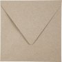 Recycelter Umschlag - Natur - 16 x 16 cm - 50 Stk