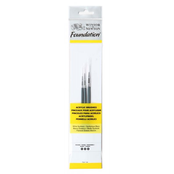 Synthetisches Pinselset W&N Foundation Acrylic - Nr.1