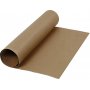 Lederpapier - dunkelbraun - einfarbig - 1 m
