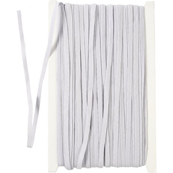Gummiband - weiß - 50 m Gummiband - weiß - 50 m