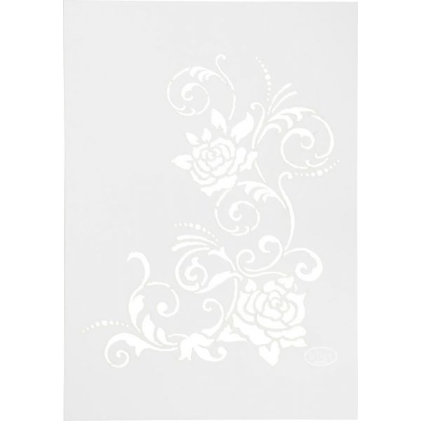 Schablone - Blumen - A4