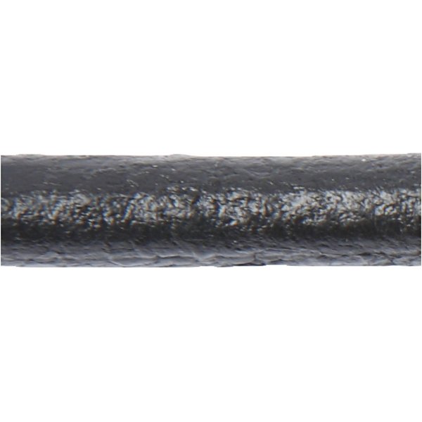Lederband - Schwarz - 4 mm - 5 m Lederband - Schwarz - 4 mm - 5 m