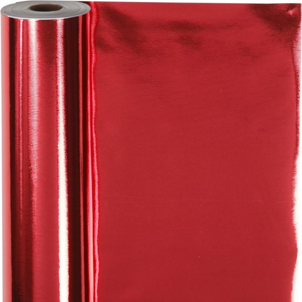 Geschenkpapier - Metallic-Rot - 100 m Geschenkpapier - Metallic-Rot - 100 m