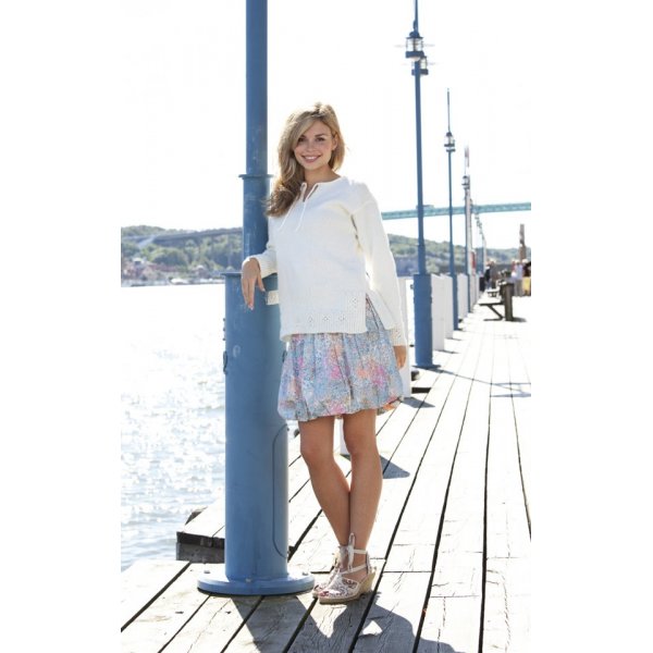 Strickmuster - Pullover mit strukturiertem Rand