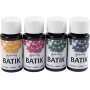 Batikfarbe - Marineblau - Grn - Rosa - Maisgelb - 4x50 ml