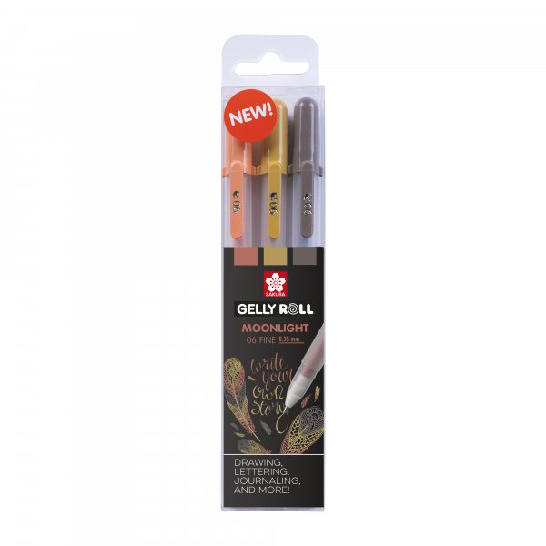 Gelstifte Sakura Gelly Roll Set 3 Stifte - Natur