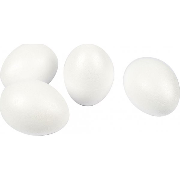 Frigolit-Eier - Wei - H10 cm - 25 Stk
