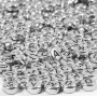 Buchstabenperlen - Silber - 7 mm - ca. 200 Stk