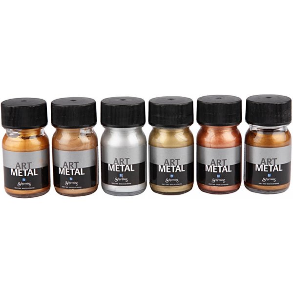 Art Metal Color - Metallicfarben - 6x30 ml Art Metal Color - Metallicfarben - 6x30 ml