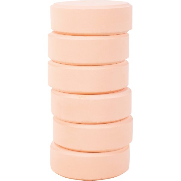 Farbpucks 55-57 mm - Beige - 6 Stk