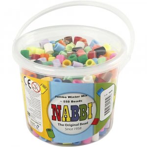 NABBI Tube Perlen Jumbo 550 Stück - Komplementärfarben NABBI Tube Perlen Jumbo 550 Stück - Komplementärfarben