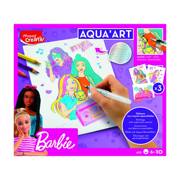 Barbie - Maped - Aquarellmalerei (ab 6 Jahren)