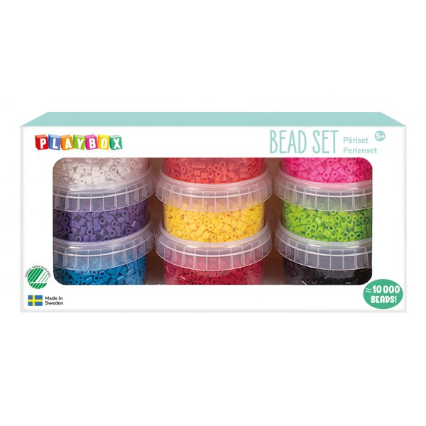 Röhrenperlen-Set mit 9 Gläsern - mehrere Farben Röhrenperlen-Set mit 9 Gläsern - mehrere Farben