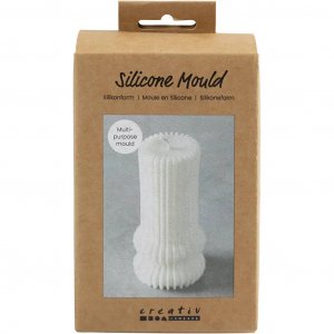 Silikonform - Geriffelter Zylinder mit Bögen 1 Stk. Silikonform - Geriffelter Zylinder mit Bögen 1 Stk.