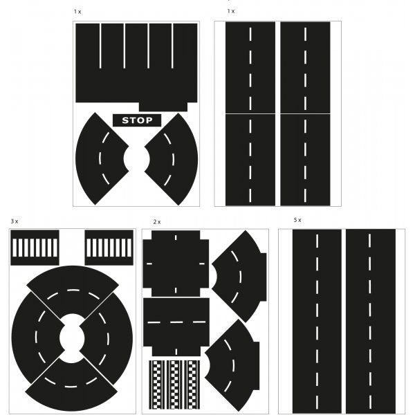 Aufkleber Kurven und Kreuzungen Aufkleber Kurven und Kreuzungen