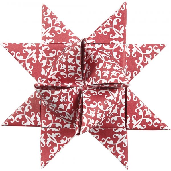 Sternstreifen - rot - weiß - Ø6,5+11,5 cm - 60 Streifen Sternstreifen - rot - weiß - Ø6,5+11,5 cm - 60 Streifen