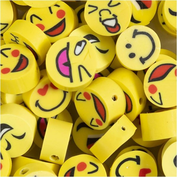 Figurenperlen - Smiley - 200 Stk Figurenperlen - Smiley - 200 Stk