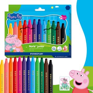 Greta Gris Jumbo-Filzstifte, verschiedene Farben - 12er-Packung Greta Gris Jumbo-Filzstifte, verschiedene Farben - 12er-Packung