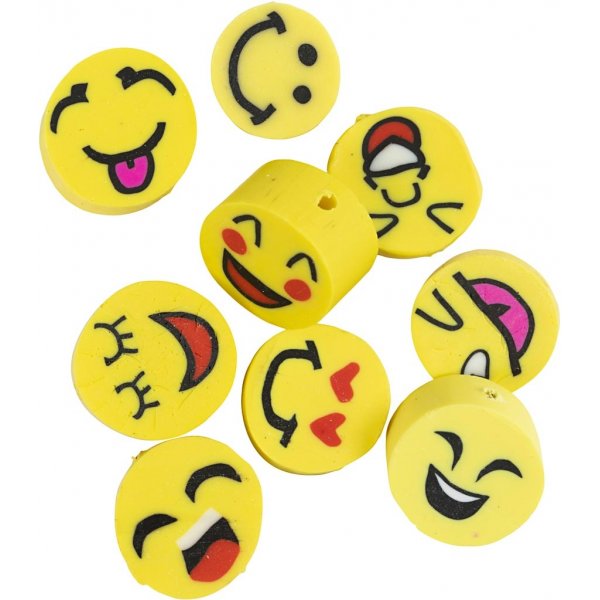 Figurenperlen - Smiley - 200 Stk Figurenperlen - Smiley - 200 Stk