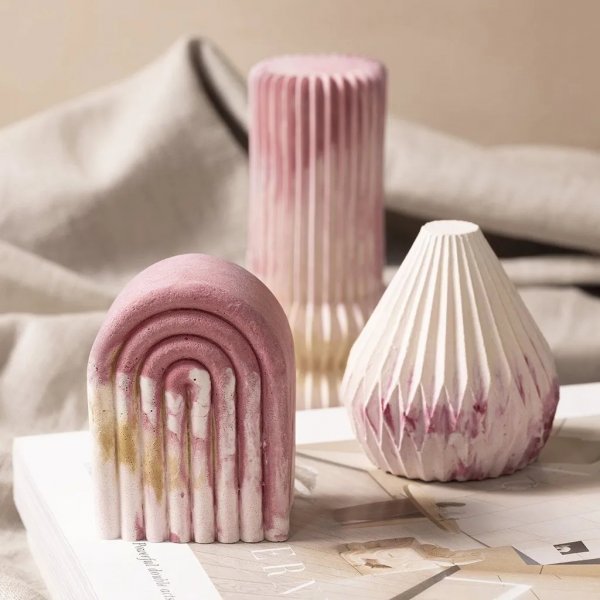 Silikonform - Geriffelter Zylinder Silikonform - Geriffelter Zylinder