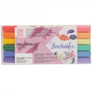ZIG Brushables Pinselstifte, 6 St�ck - Vivid
