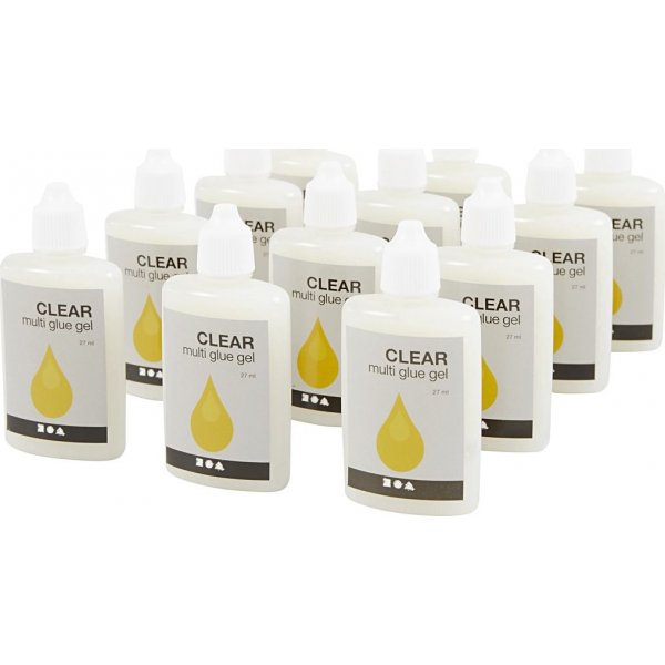 Klares Multi-Kleber-Gel - 12 x 27 ml
