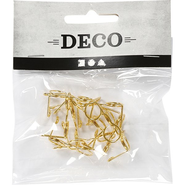 Gl�ser - Gold - 25 mm - 10 Stk