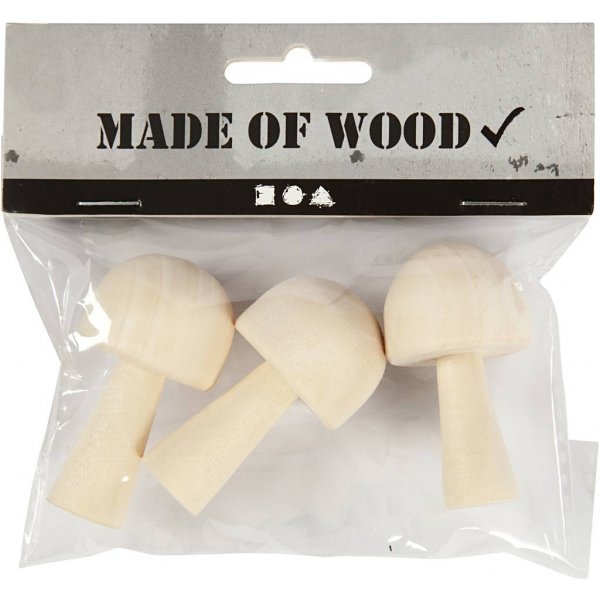 Holzschwamm - D2,9 cm - H5,2 cm - 3 Stk Holzschwamm - D2,9 cm - H5,2 cm - 3 Stk