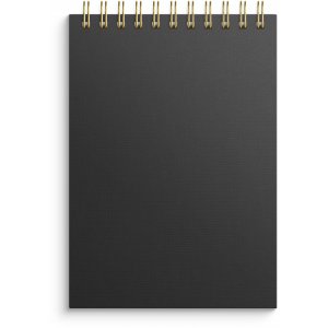 Notizbuch, liniert, A6, schwarz, Spiralbindung Notizbuch, liniert, A6, schwarz, Spiralbindung