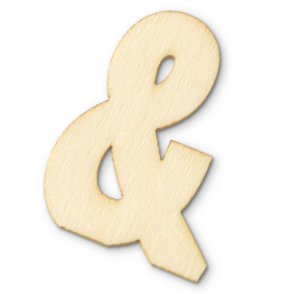 Unbehandelte Holzsymbole 40x2 mm - &