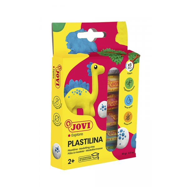 Ton - Jovi Plastilina - 6er-Pack gemischte Farben 15 g