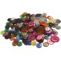 Knopfmix - 2 Lcher - gemischte Farben - 800 Stk
