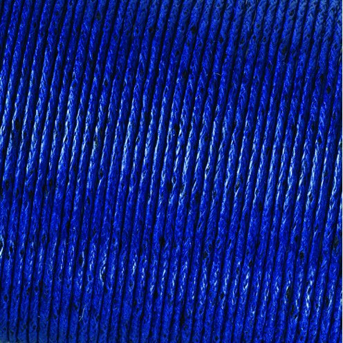 Kordel aus gewachster Baumwolle - blau Kordel aus gewachster Baumwolle - blau